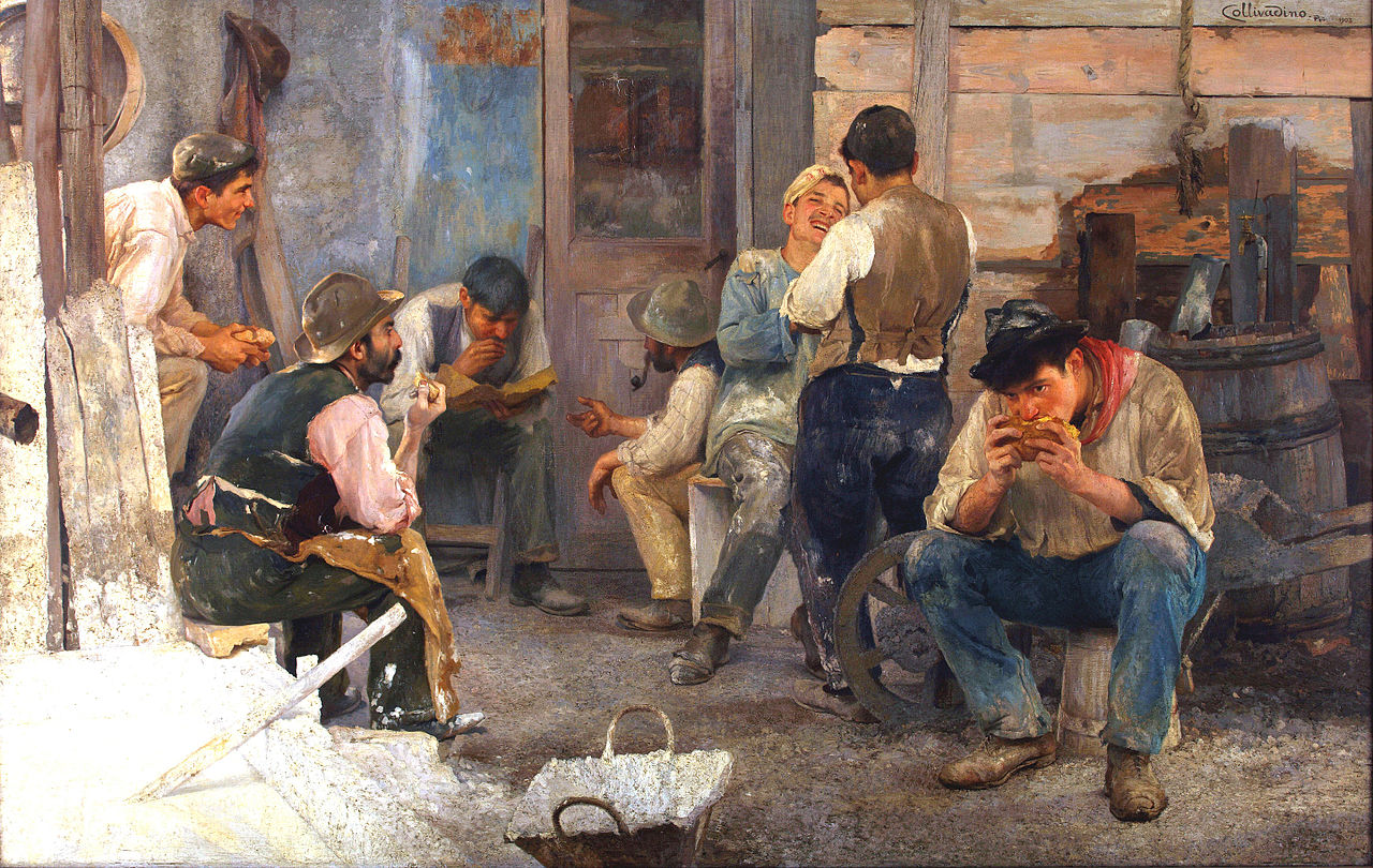 Pío Collivadino, La hora del almuerzo, 1903