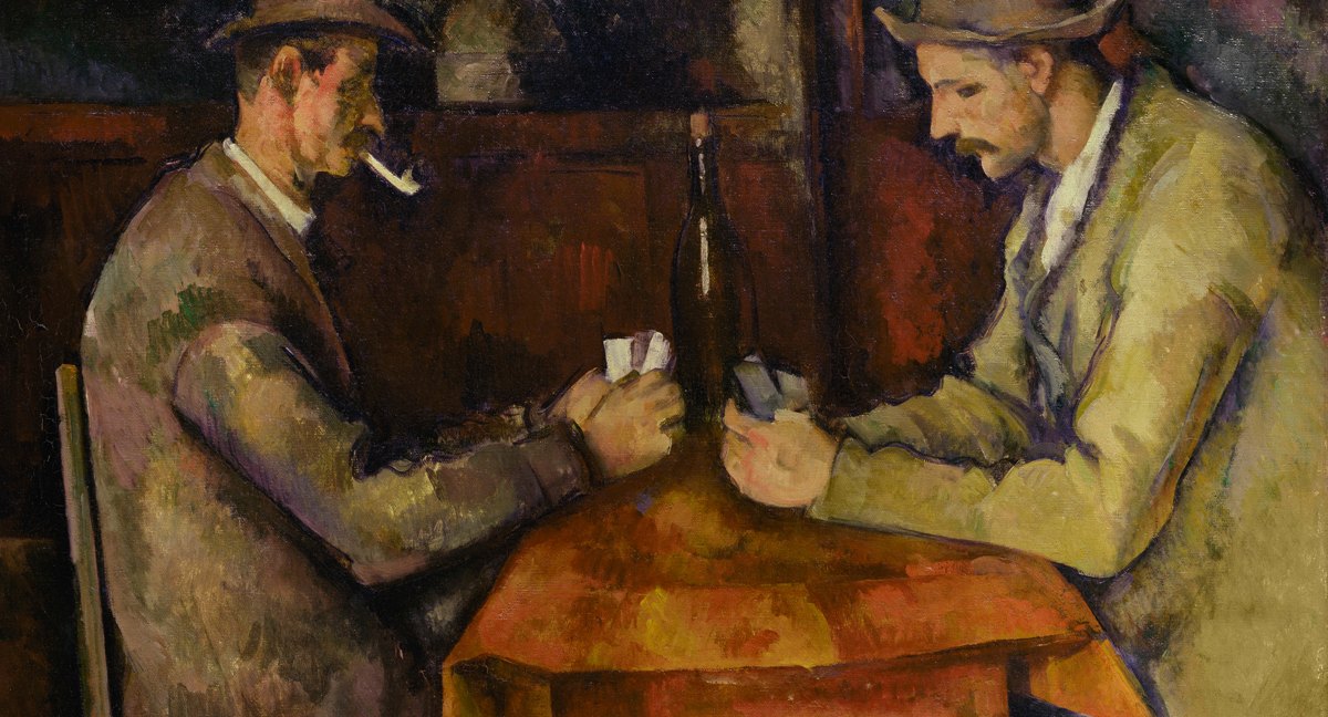 Los jugadores de cartas, de Paul Cézanne (1890-1895)