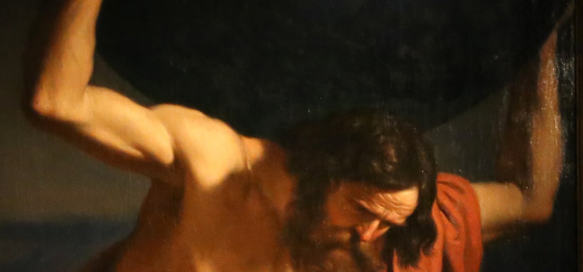 Guercino, Atlas sosteniendo el globo celeste, 1646